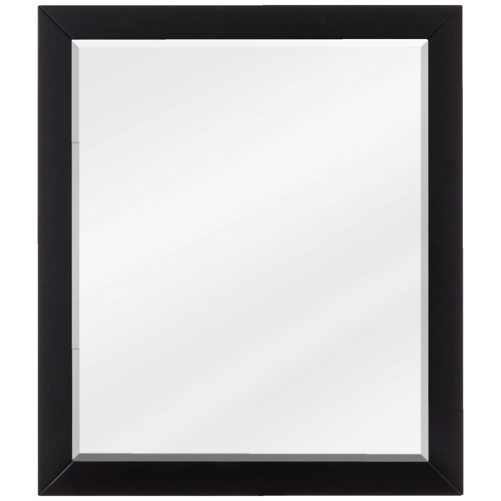 24 W x 1" D x 28" H Black Cade mirror