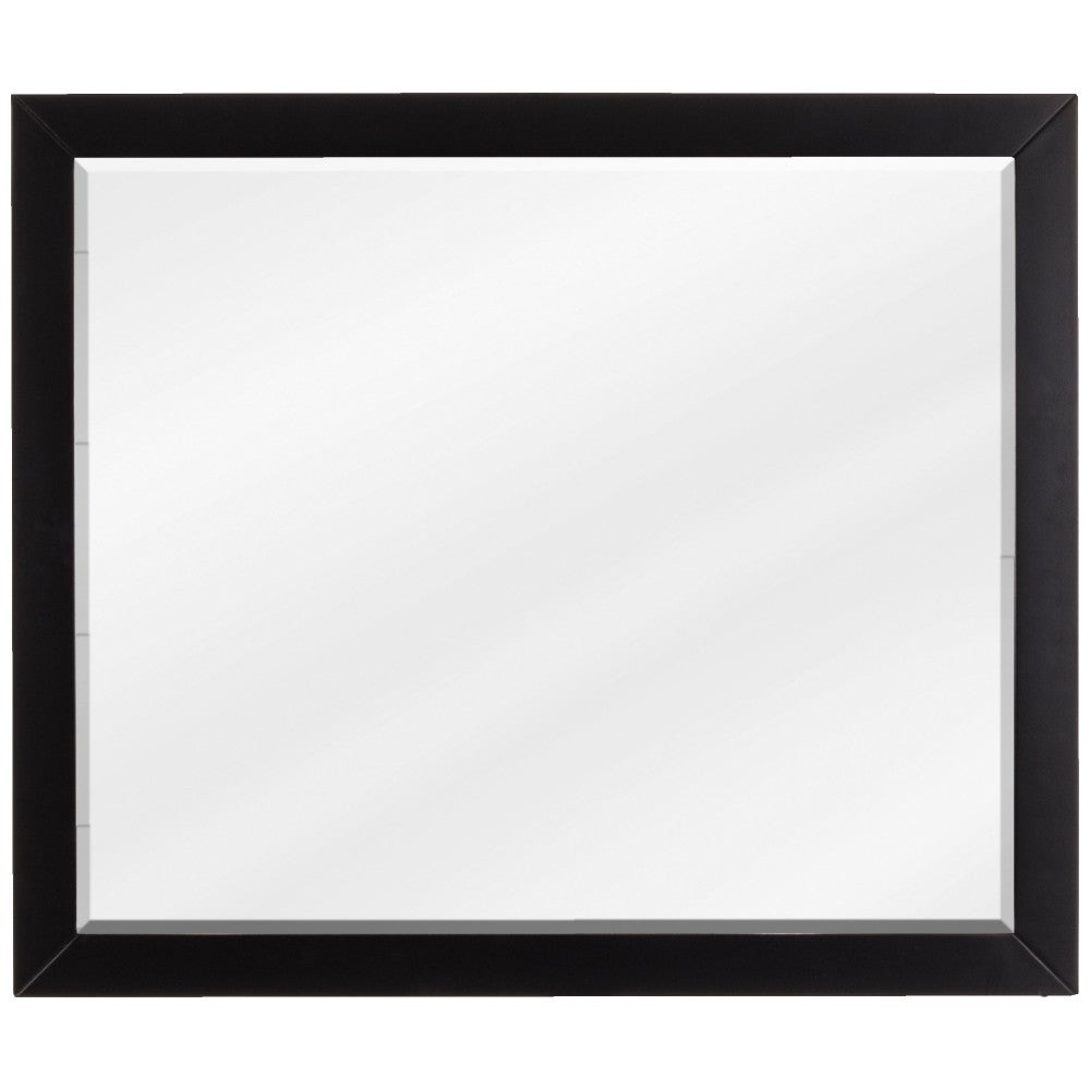 33" W x 1" D x 28" H Black Cade mirror
