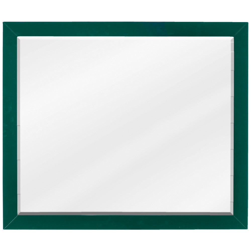 33" W x 1" D x 28" H Forest Green Cade mirror