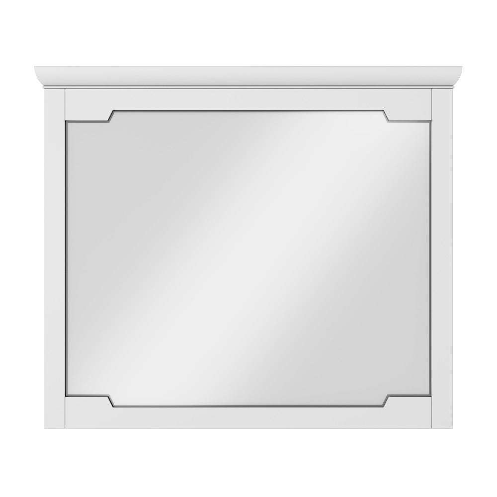 40" W x 1-1/2" D x 34" H White Chatham mirror