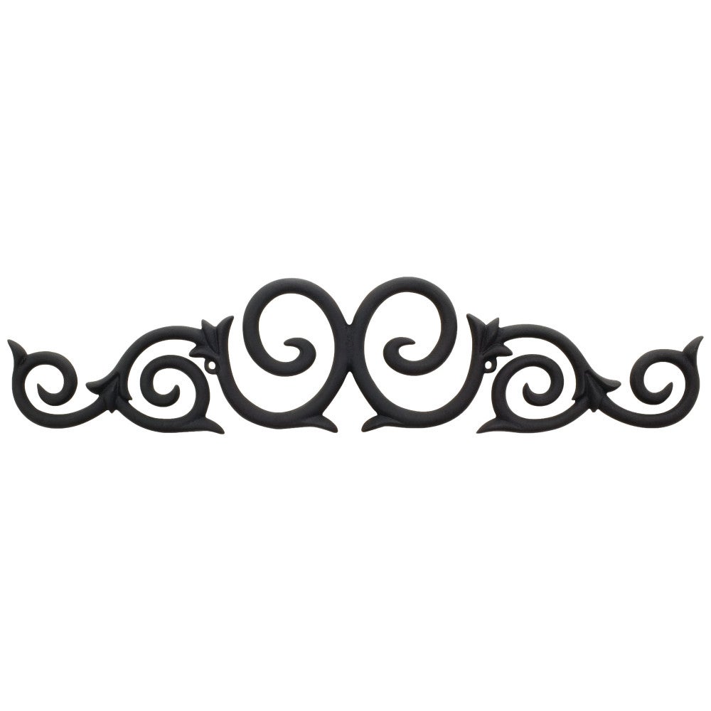 25" W x 1/2" D x 5-3/8" H Black Metal Onlay
