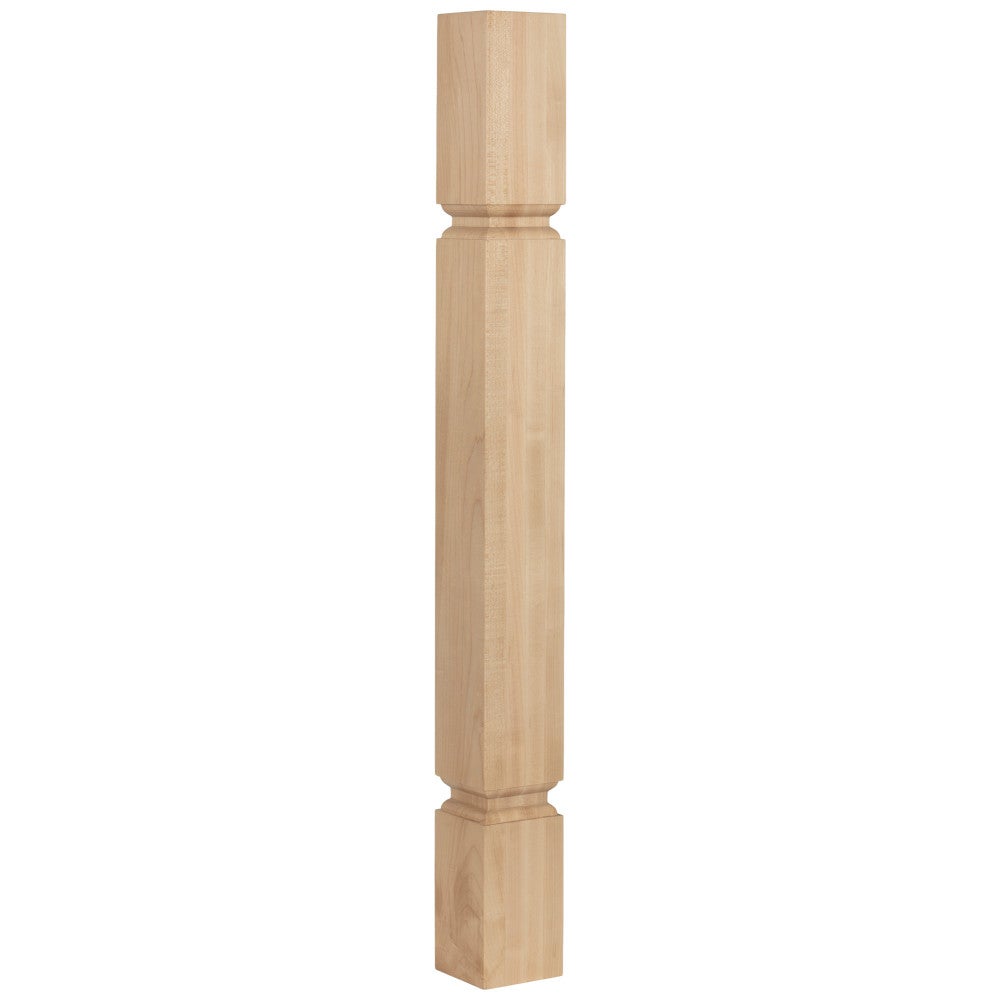 3-1/2" W x 3-1/2" D x 35-1/2" H Minimal Transitional Post