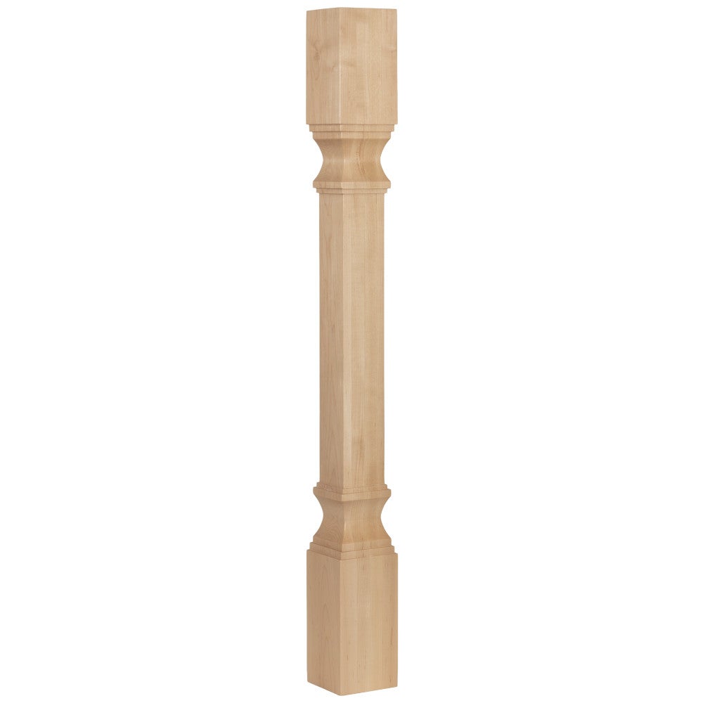 3-1/2" W x 3-1/2" D x 35-1/2" H Transitional Post