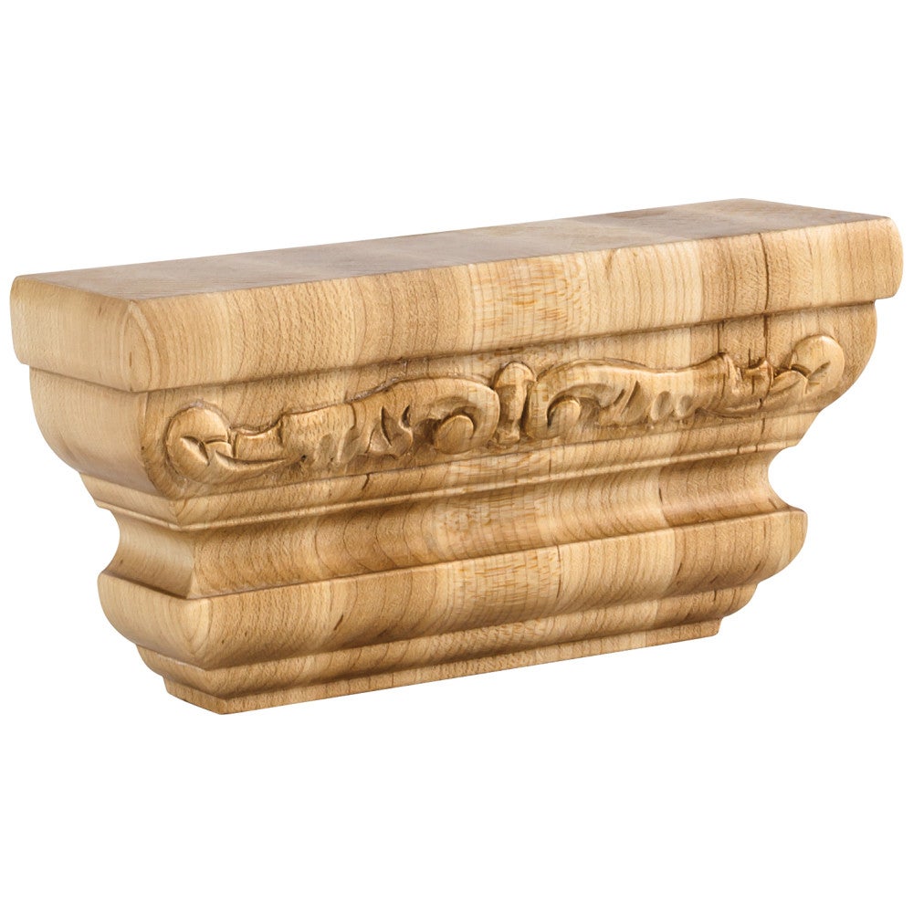 6" W x 2" D x 3" H Acanthus Pilaster Capital