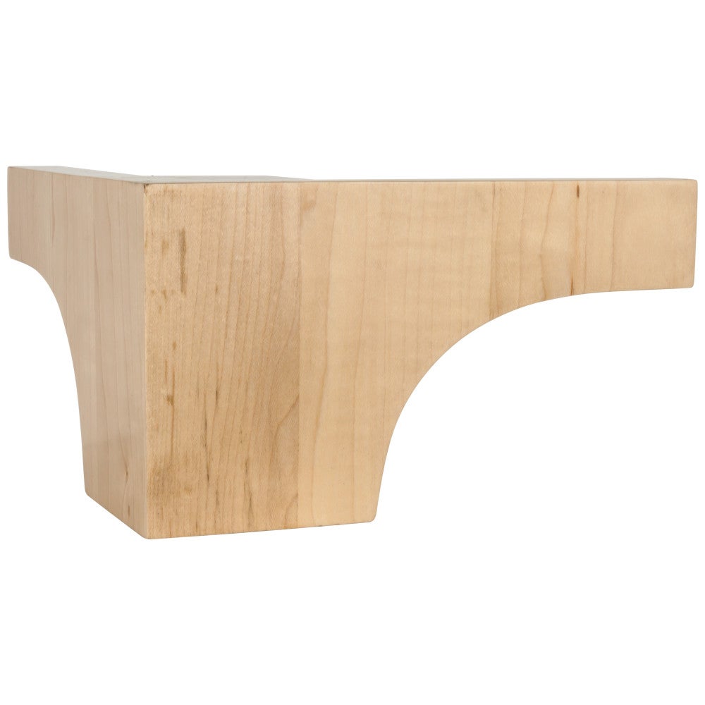 8" W x 8" D x 4-1/2" H Cove Corner Pedestal Foot