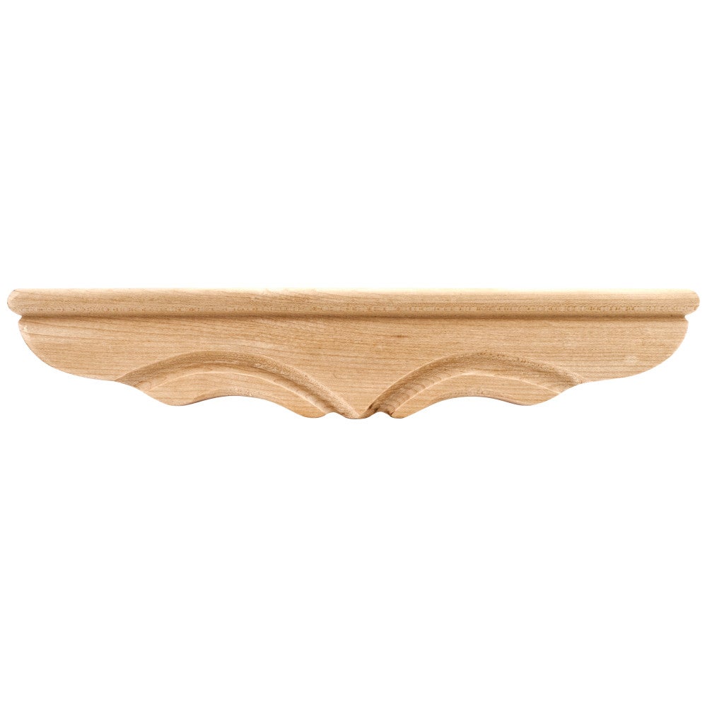 11-3/8" W x 1-3/4" D x 2-1/4" H Middle Rounded Pedestal Foot