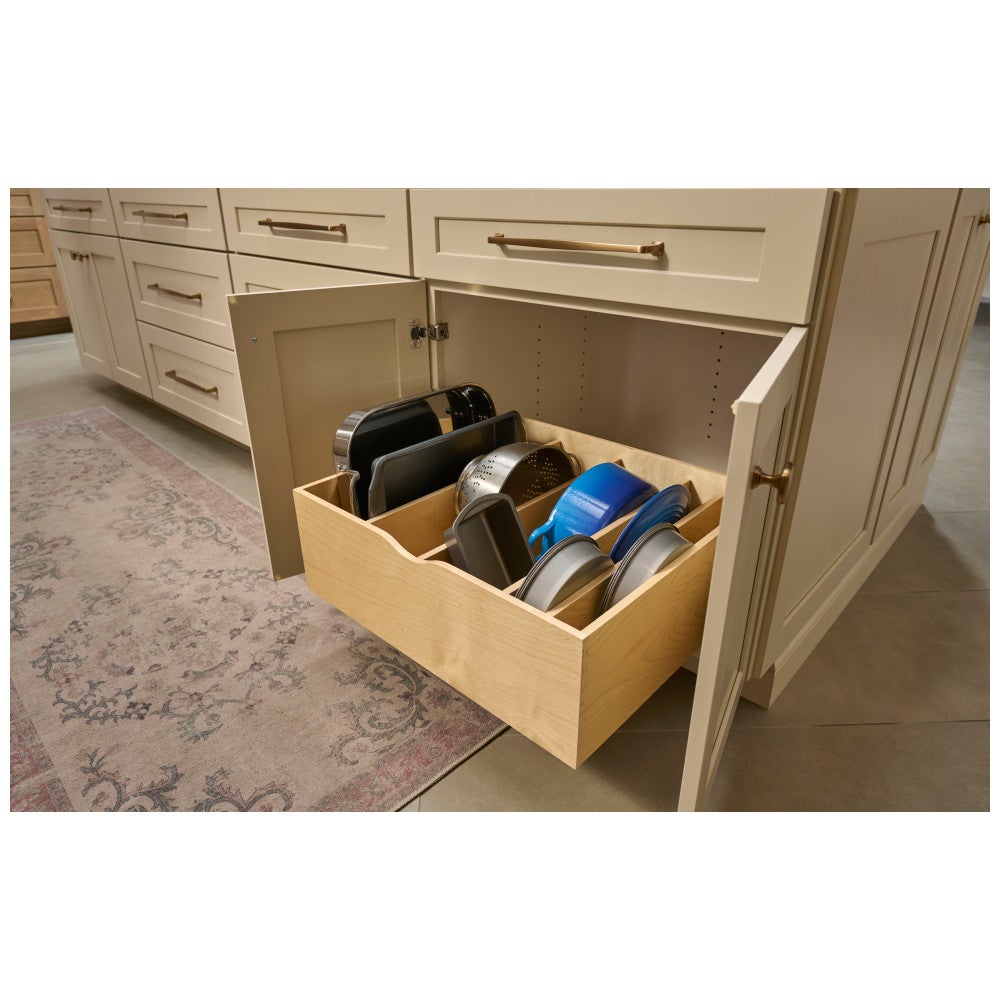 Wood Single Drawer Cookware Rollout