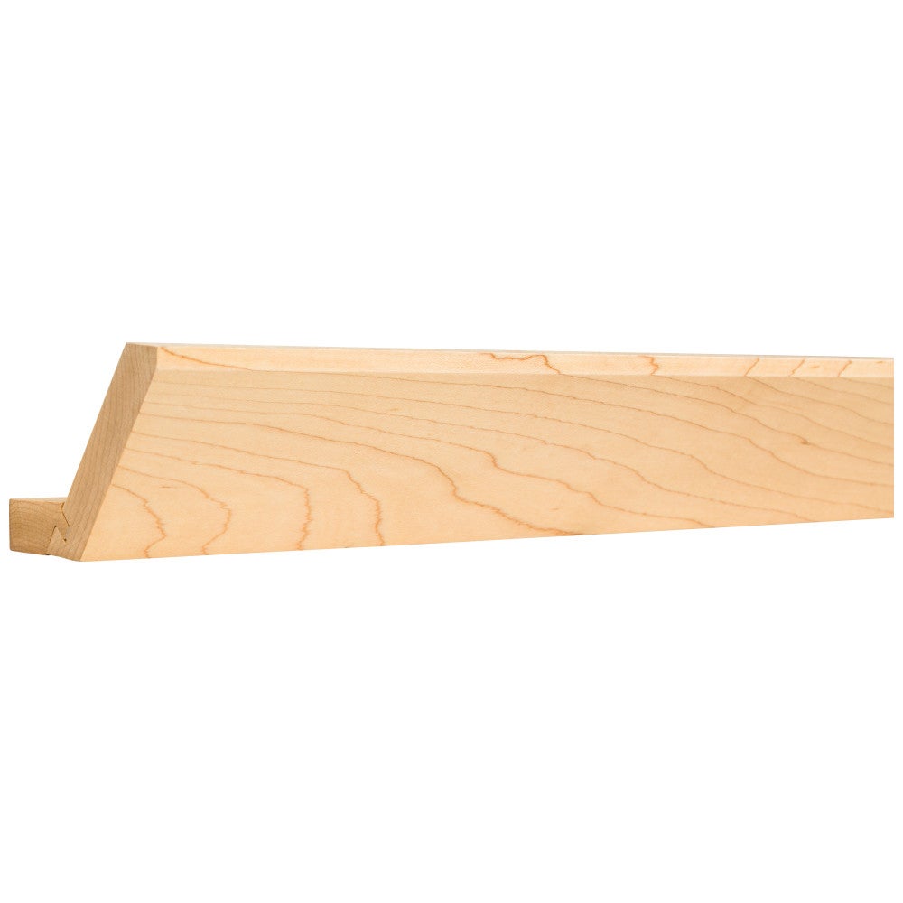 3/4" D x 3-5/8" H Oak Full Overlay Shaker Crown Moulding