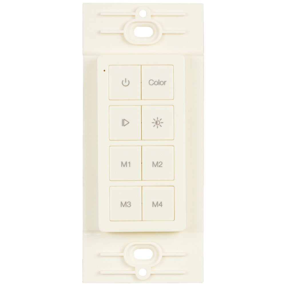 Multi-Color RGB Radio Frequency Wireless 1 Zone LED Controller, Almond