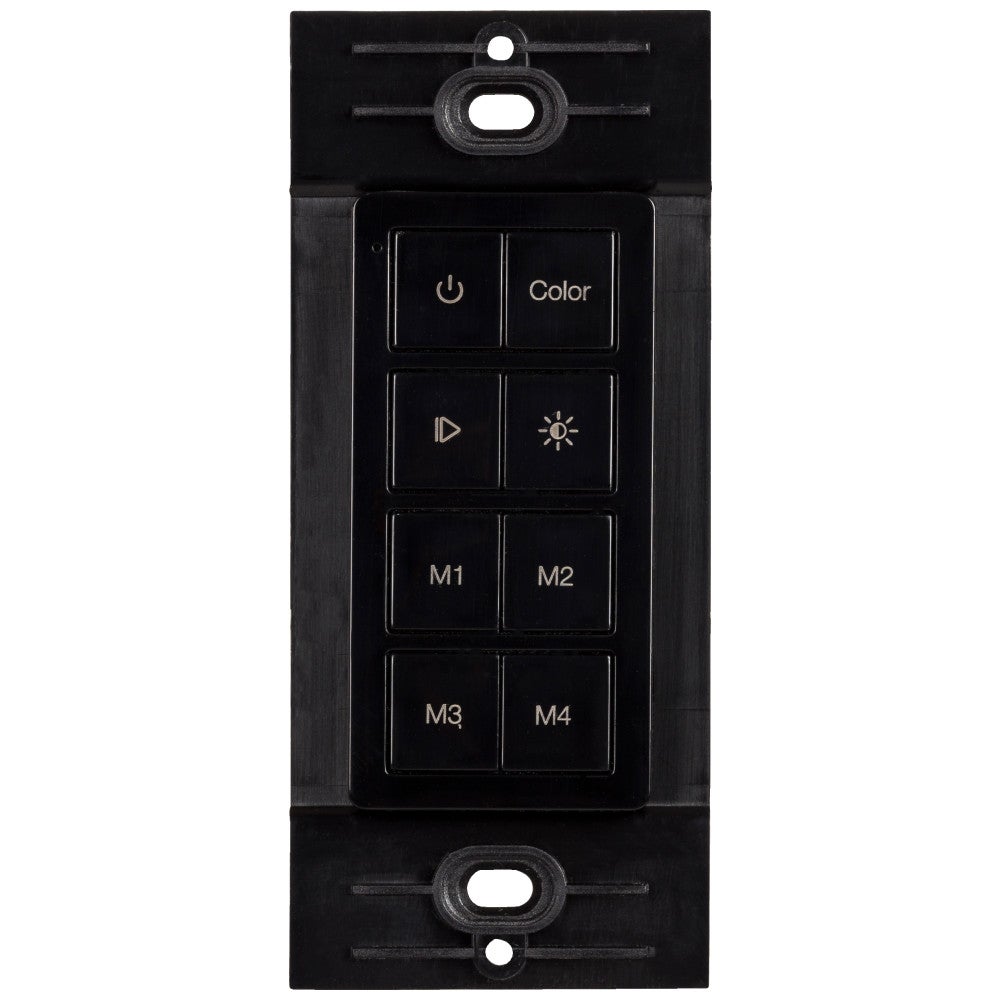 Multi-Color RGB Radio Frequency Wireless 1 Zone LED Controller, Black