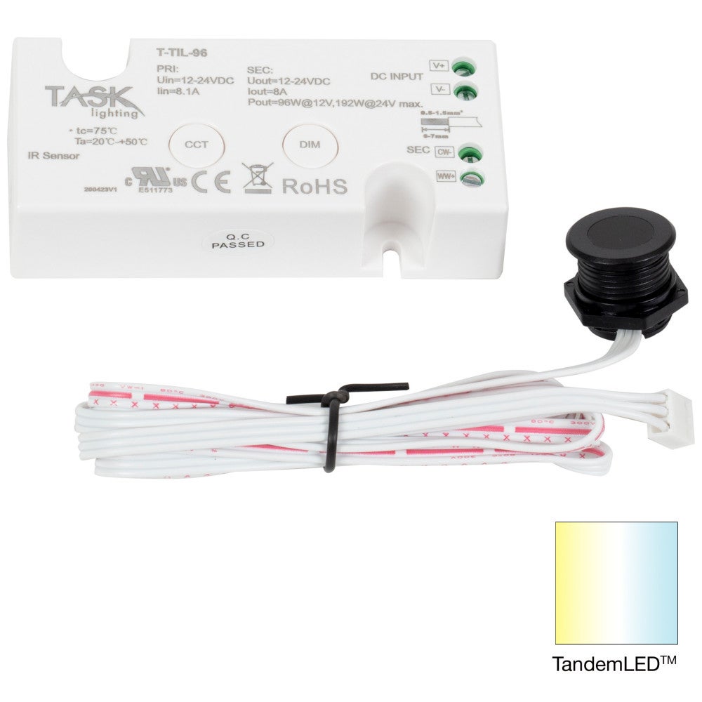 96-Watt 2-Button Tunable-White Wired Dimmer/Temperature Controller