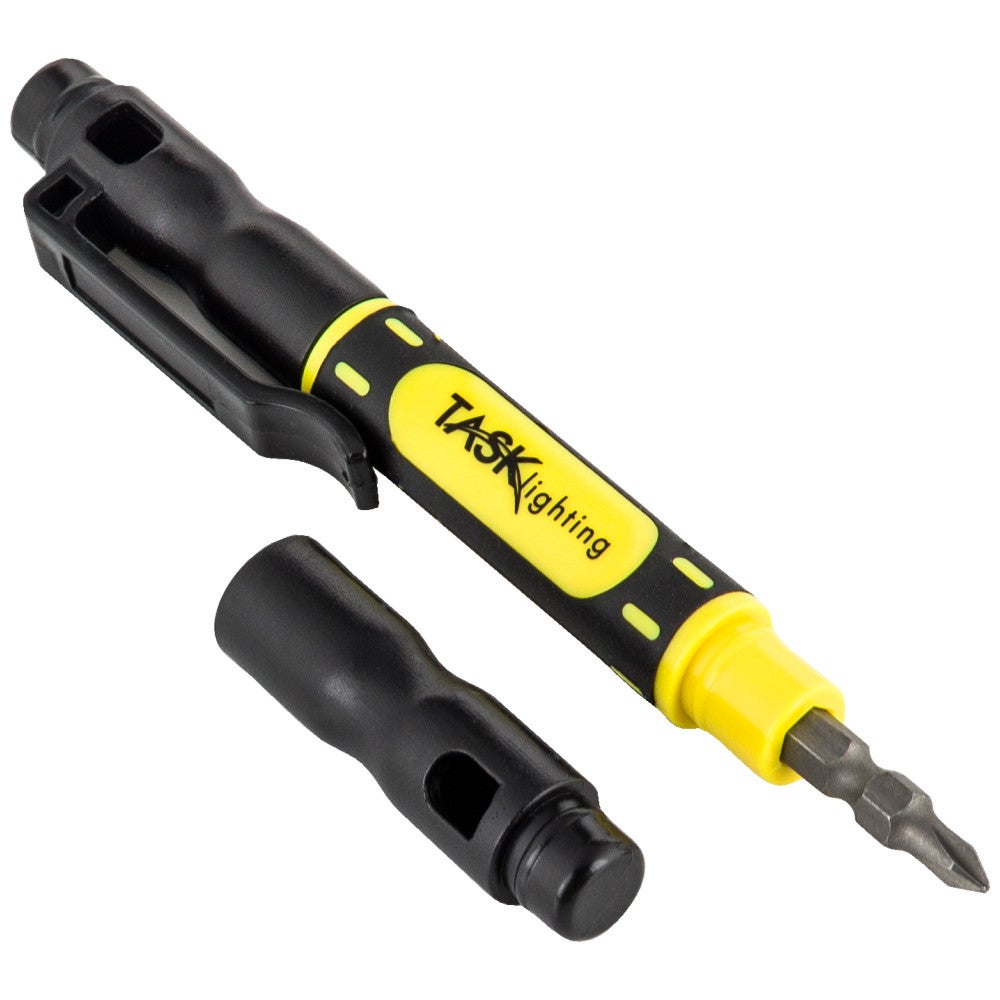 Task Lighting Multi-Screwdriver with Logo, Yellow/Black