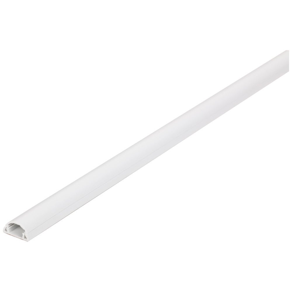 Plastic Wire Manager with Adhesive Backing, 48" White