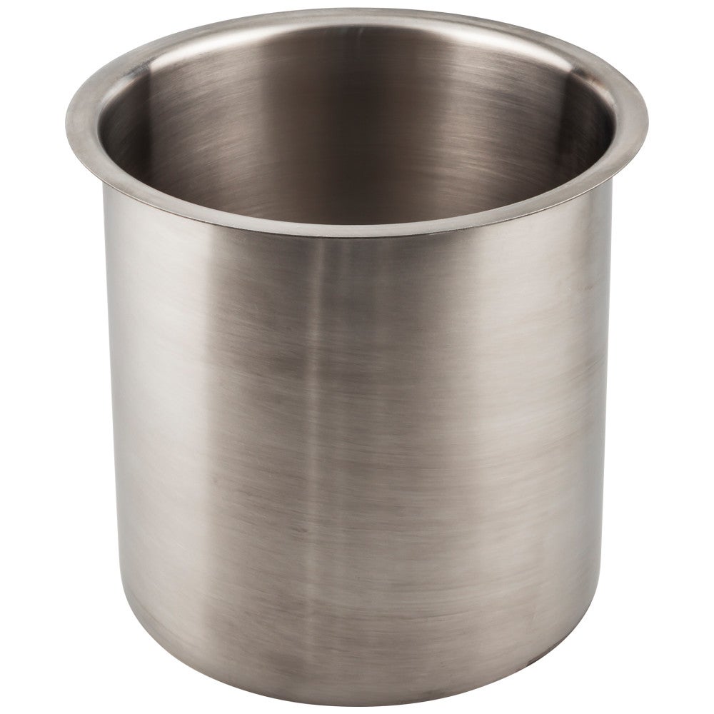 6" Diameter 6" Height Brushed Stainless Steel Trash Can Ring