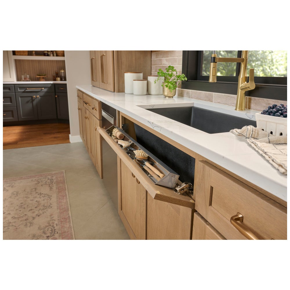 11-11/16" Stainless Steel Tip-Out Tray Kit for Sink Front