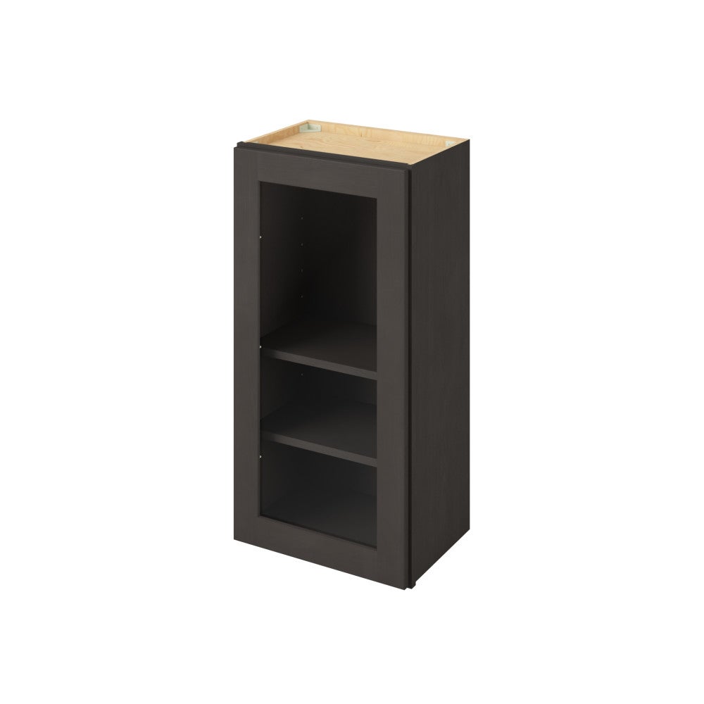 18" x 36" Wall Cabinet with Glass Door and Matching Interior, 1 Door, 2 Shelves