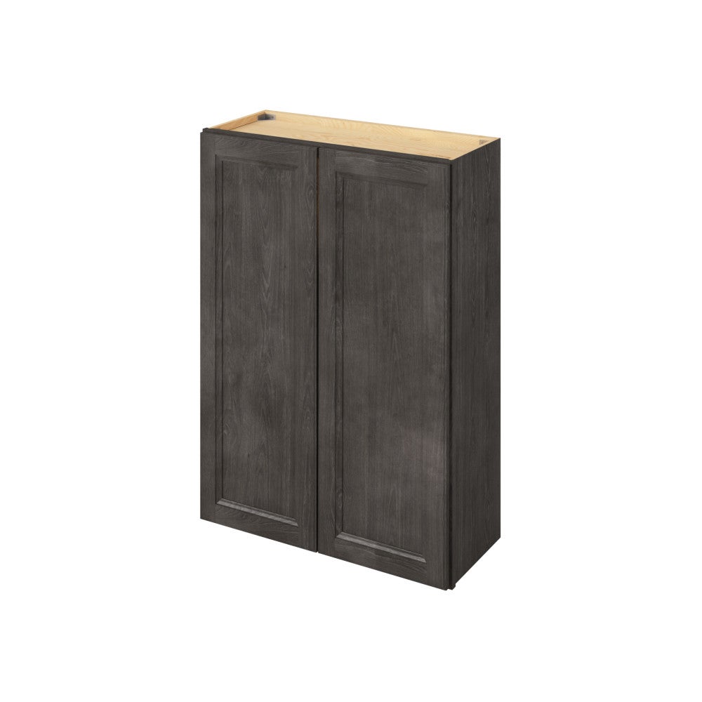 30" x 42" Wall Cabinet with Glass Door and Matching Interior, 2 Doors, 3 Shelves