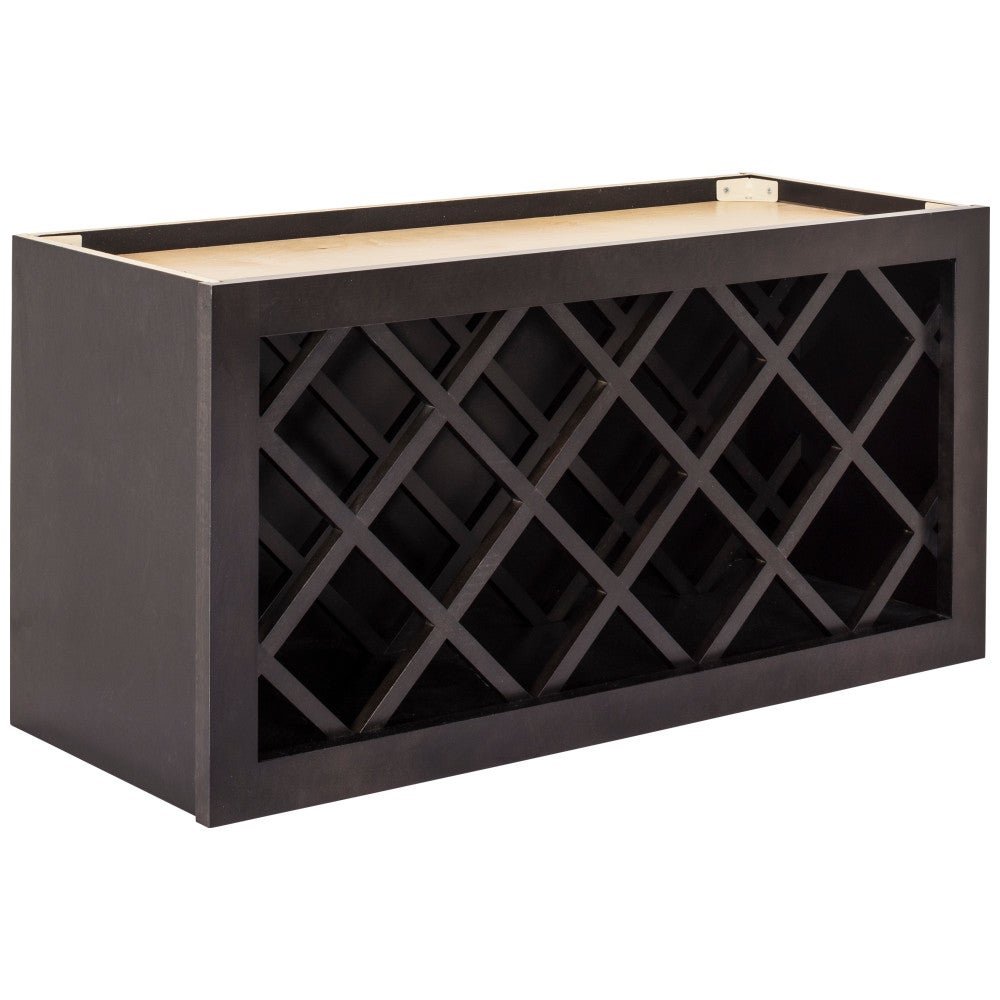 30" W x 15" H x 12" D Wine Rack - Espresso