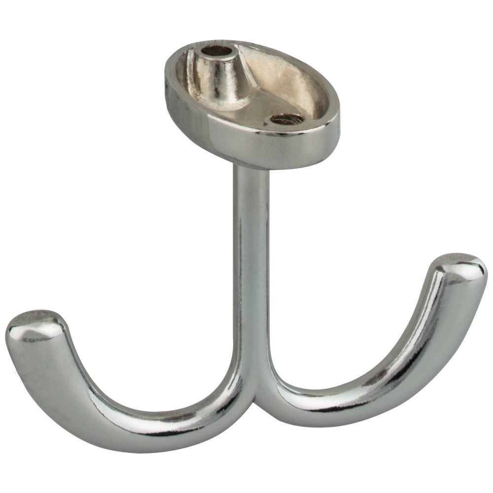 1-9/16" Polished Chrome Double Prong Ceiling Mounted Hook