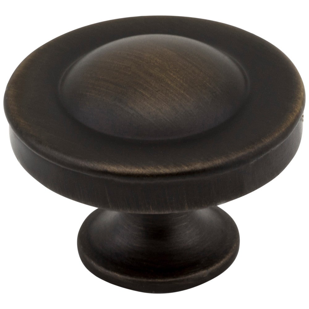 1-1/4" Diameter Antique Brushed Satin Brass Cordova Cabinet Knob
